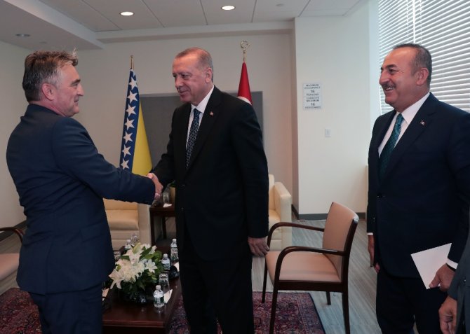 Cumhurbaşkanı Recep Tayyip Erdoğan, Bosna Hersek Devlet Başkanlığı Konseyi Başkanı Jelyko Komsiç’i Kabul Etti