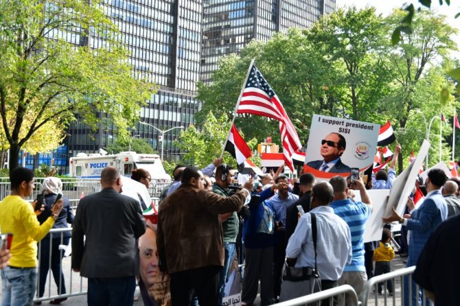 New York’ta, Sisi Karşıtı Gösterilerde Gergin Anlar Yaşandı