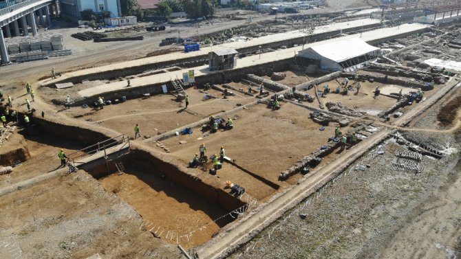 Haydarpaşa Kazılarında Son Durum Havadan Görüntülendi