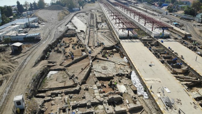 Haydarpaşa Kazılarında Son Durum Havadan Görüntülendi