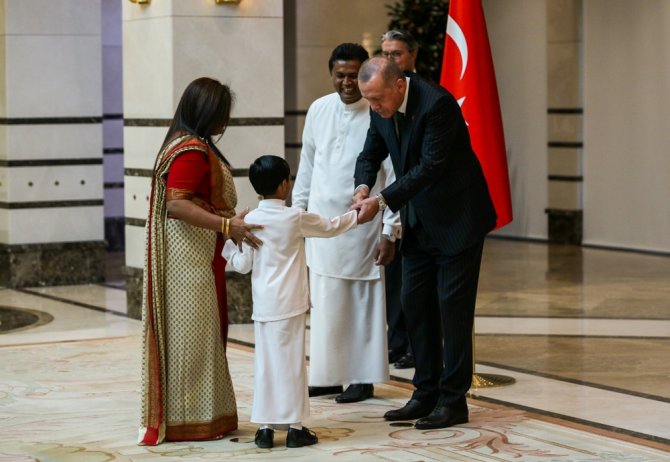 Cumhurbaşkanı Erdoğan, Sri Lanka Büyükelçisini Kabul Etti
