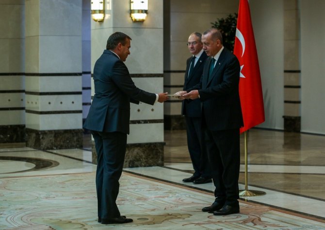 Cumhurbaşkanı Erdoğan, Slovenya Büyükelçisini Kabul Etti