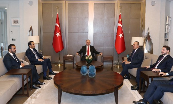Katar Başbakan Yardımcısını Kabul Etti