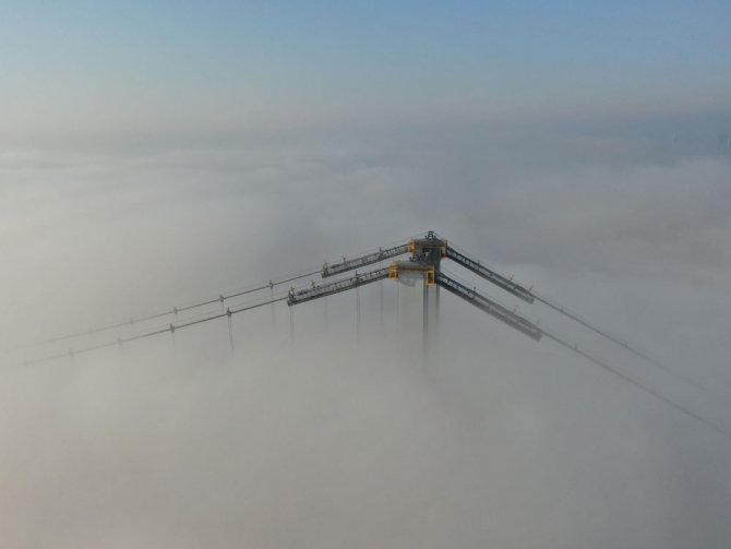 Sis Altındaki 15 Temmuz Şehitler Köprüsü Havadan Görüntülendi