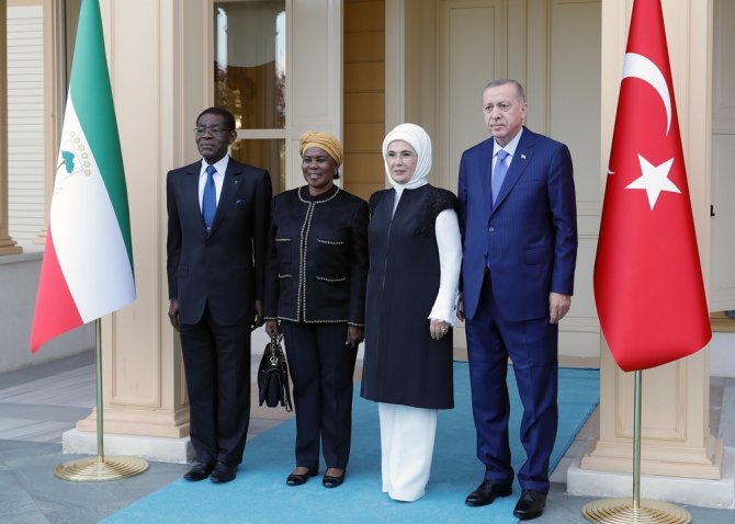 Cumhurbaşkanı Erdoğan, Mevkidaşı Mbasogo’yu Kabul Etti