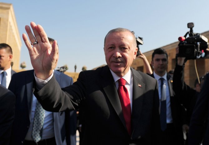 Cumhurbaşkanı Erdoğan Ve Beraberindeki Devlet Erkanı Anıtkabir’de