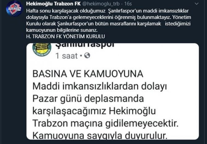 Hekimoğlu Trabzon’dan Alkış Alacak Hareket!