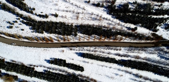 Beyaza Bürünen Palandöken Gölet’i Manzarasıyla Kendine Hayran Bıraktı