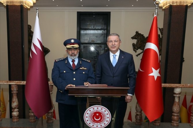 Bakan Akar, Katar Genelkurmay Başkanı Al-ghanim İle Bir Araya Geldi