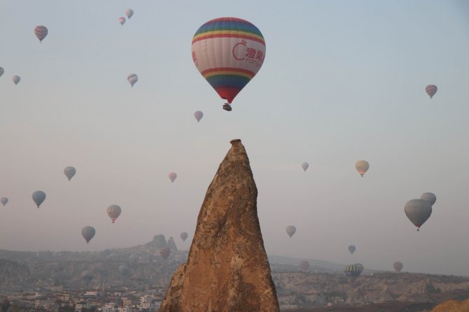 Kapadokya’da Balonların Görsel Şöleni