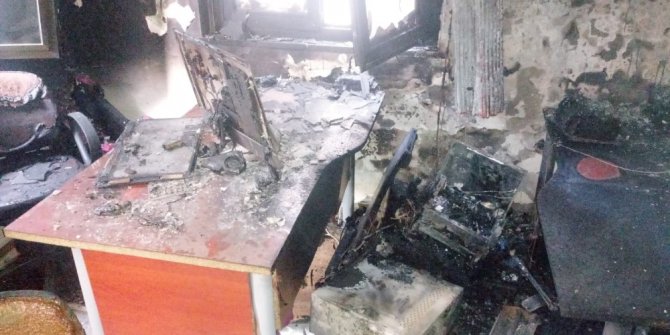 Trabzon’da Yerel Gazete Binasında Yangın