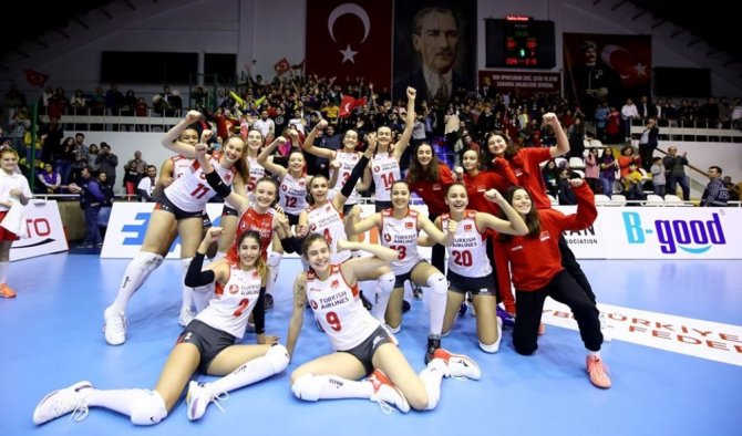 2020 Cev 17 Yaş Altı Kızlar Avrupa Şampiyonası: Türkiye: 3 - Yunanistan: 0