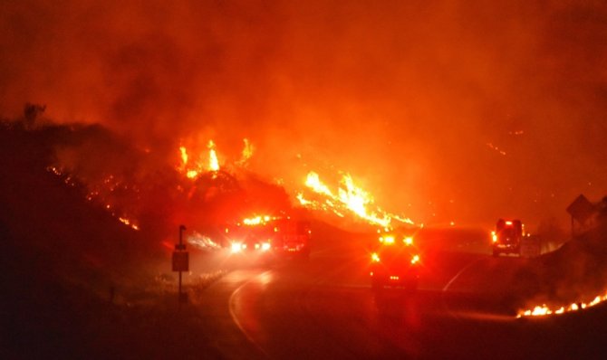 Kaliforniya’da Korkutan Yangın