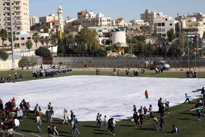 Dünyanın En Büyük Filistin Keffiyehı