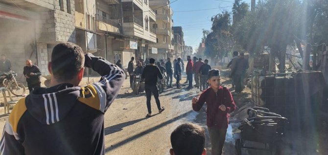 Ypg/pkk Azez’deki Sivillere Saldırdı:1 Ölü, 9 Yaralı