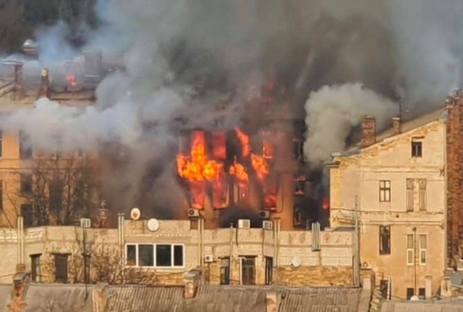 Ukrayna’da Kolejde Yangın: 1 Ölü, 19 Yaralı