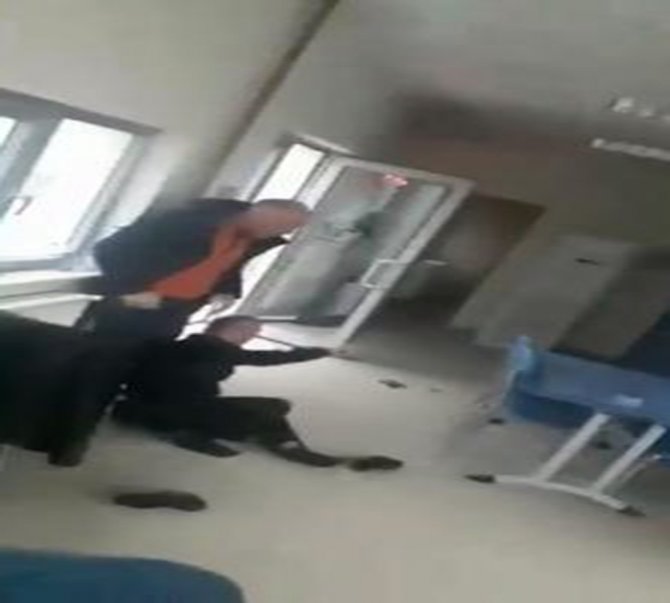 Erkek Memurdan Kadın Güvenlik Görevlilerine Şiddet