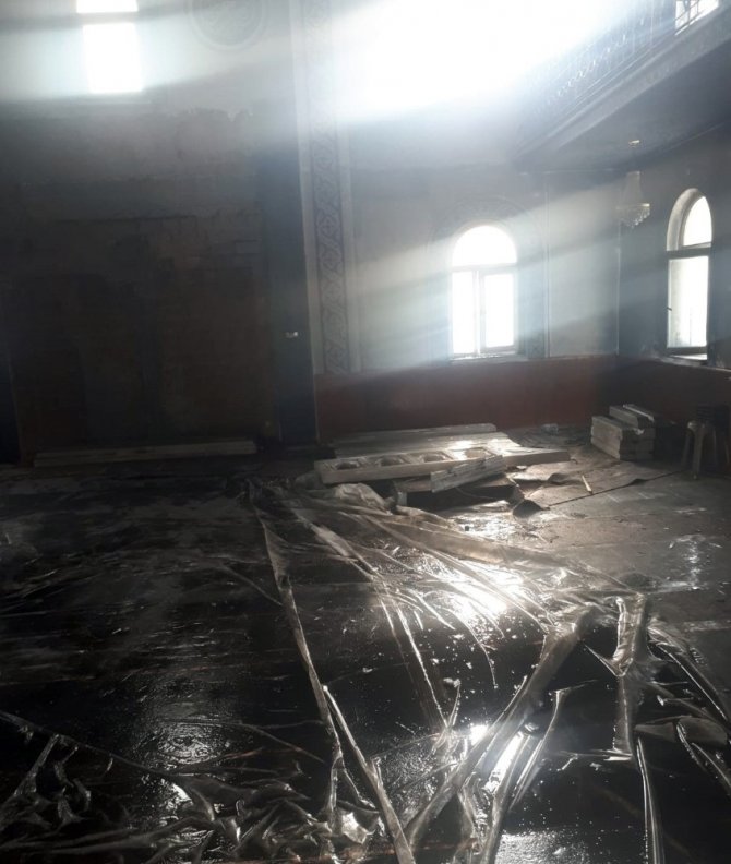 Giresun’da Cami Yangını