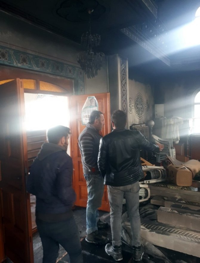 Giresun’da Cami Yangını
