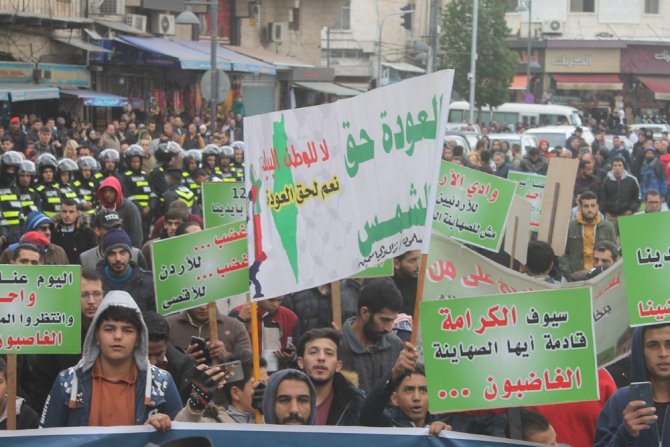 Ürdün’de İsrail Karşıtı Protesto