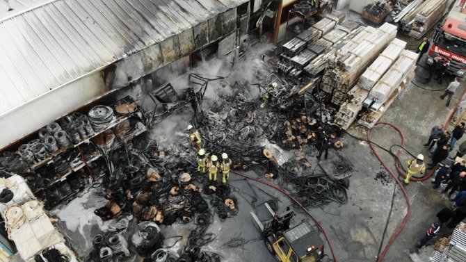 Çatalca’da Fabrika Yangını