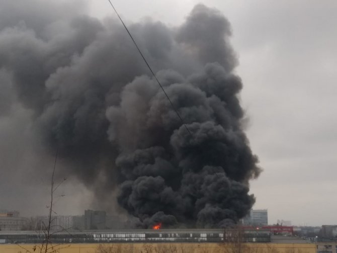 Rusya’da Sanayi Sitesinde Büyük Yangın