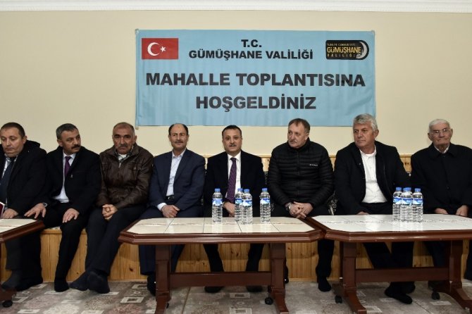 Gümüşhane’de Mahalle Toplantıları Devam Ediyor