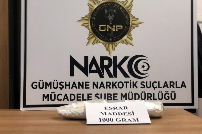 Gümüşhane Emniyetinden Yılbaşı Öncesi Uyuşturucu Operasyonu