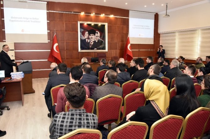 Gümüşhane’de E-belge Uygulamaları Anlatıldı