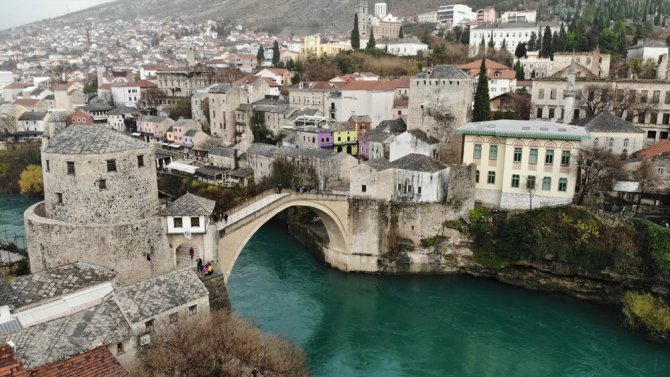 Tarihi Mostar Mostar’dan Kartpostallık Görüntüler