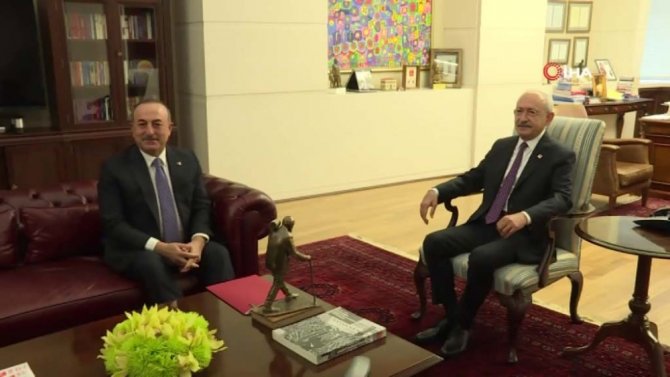 Bakan Çavuşoğlu, Kılıçdaroğlu İle Libya Tezkeresini Görüştü