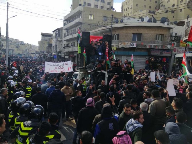 Ürdünlülerden İsrail-ürdün Gaz Anlaşması Protestosu