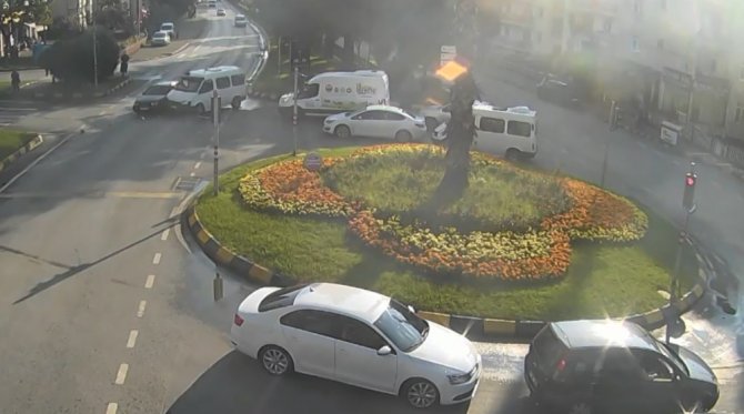 Trabzon’da Sürücülerin Işık İhlalleri Kameralara Yansıdı