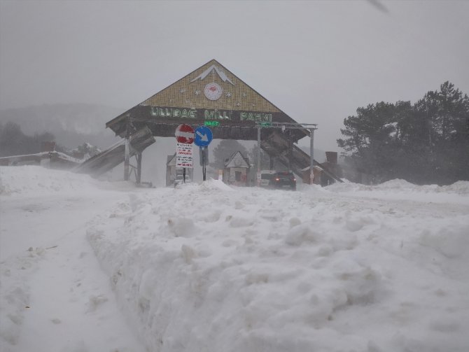 Uludağ’da Kar 1 Metreye Ulaştı