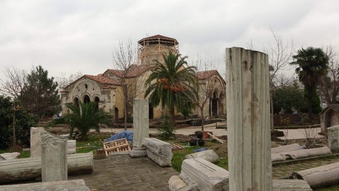 Ayasofya Camisi’nde Süren Restorasyon Çalışmalarında Sona Geliniyor