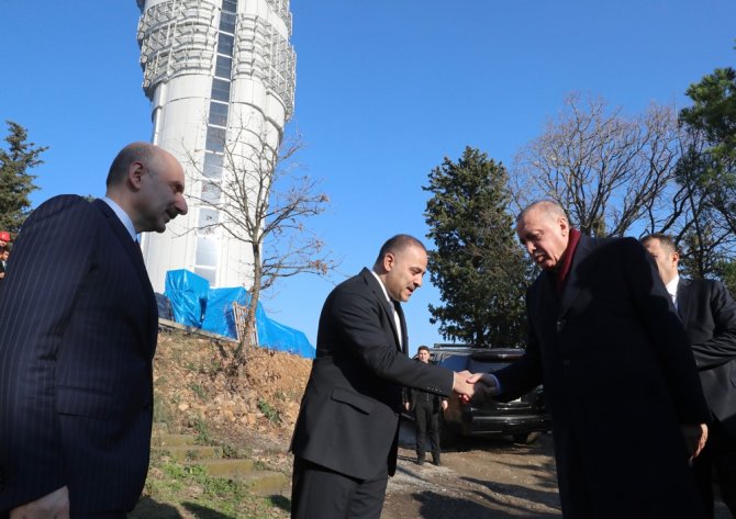 Cumhurbaşkanı Erdoğan Çamlıca Kulesi’nde İncelemelerde Bulundu