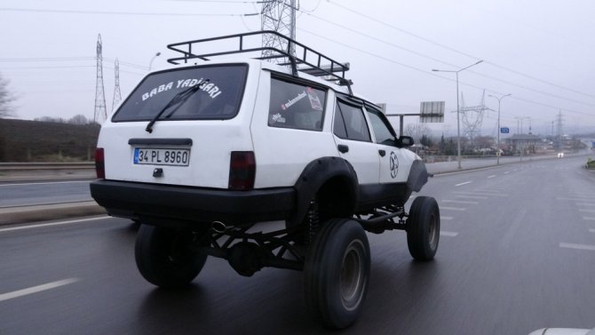 1996 Model Aracını Off-road Cipine Çevirdi, Görenler Şaşkına Döndü