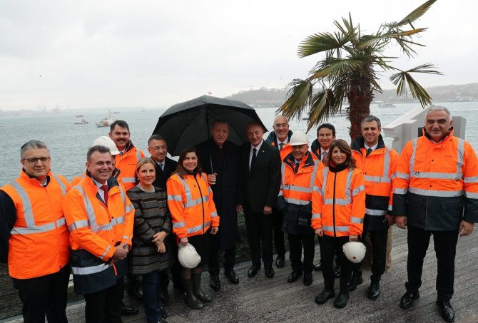 Cumhurbaşkanı Erdoğan, Galataport’u İnceledi