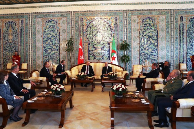 Cumhurbaşkanı Erdoğan, Cezayir Cumhurbaşkanı Tebbun İle Görüştü