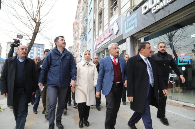 Bakan Kurum Malatya’da İncelemelerde Bulundu