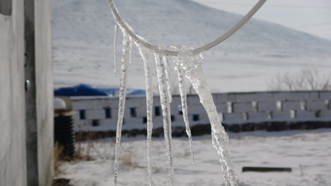Ardahan’da Soğuk Hava, Göle Eksi 20 Derece