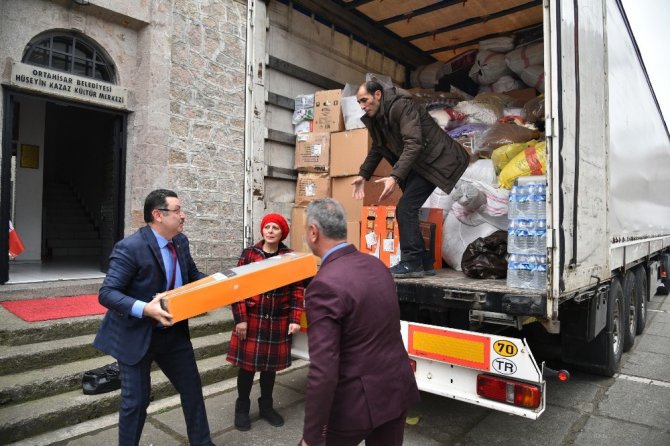 Ortahisar’ın Yardım Tırı Yola Çıktı