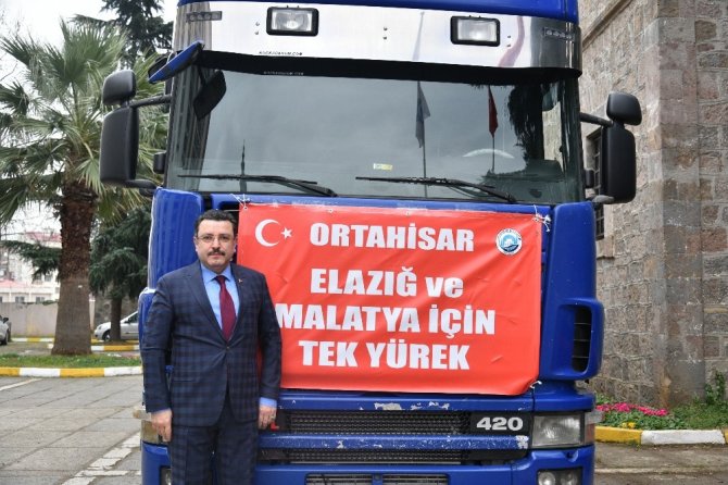Ortahisar’ın Yardım Tırı Yola Çıktı