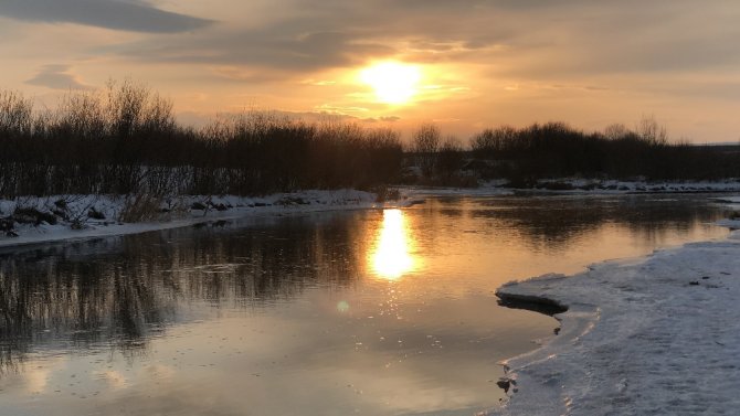 Kars’ta Gün Batımı Görsel Şölen Oluşturdu