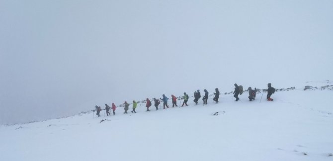Zigana Dağı’nda -15 Derecede Kış Eğitimi