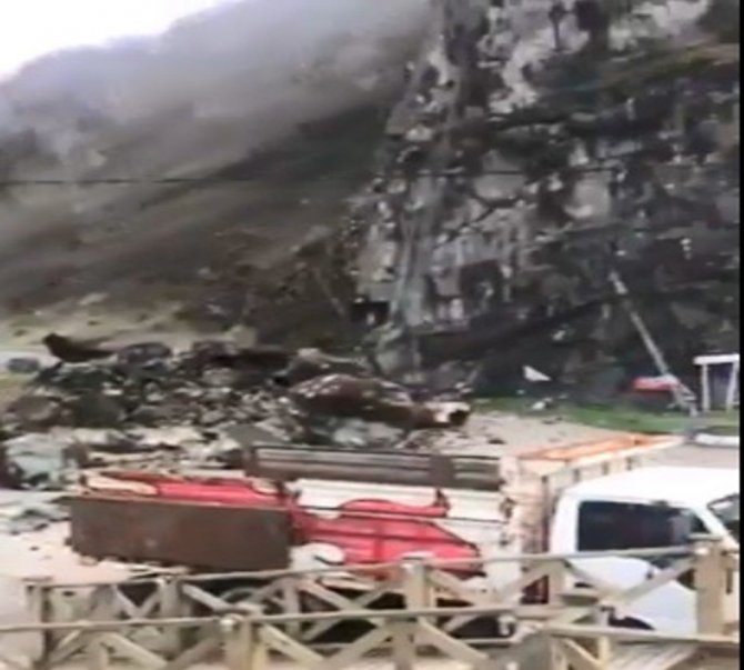 Giresun’da Heyelan Böyle Geldi
