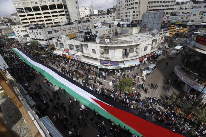 Filistinliler Trump’ın Sözde Orta Doğu Planını Protesto Etti
