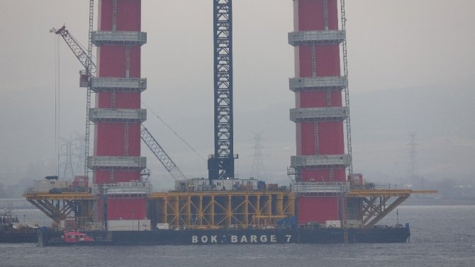 1915 Çanakkale Köprüsü’nün Ayakları 161 Metre Uzunluğa Ulaştı