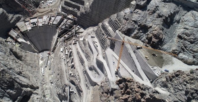 Yusufeli Barajı Hızla Büyüyor