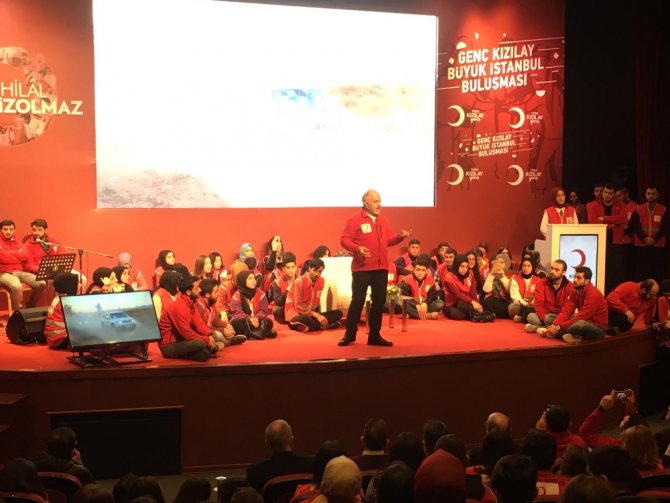 Kızılay Genel Başkanı Kerem Kınık Saz Çaldı, Genç Gönüllüler Şarkı Söyledi